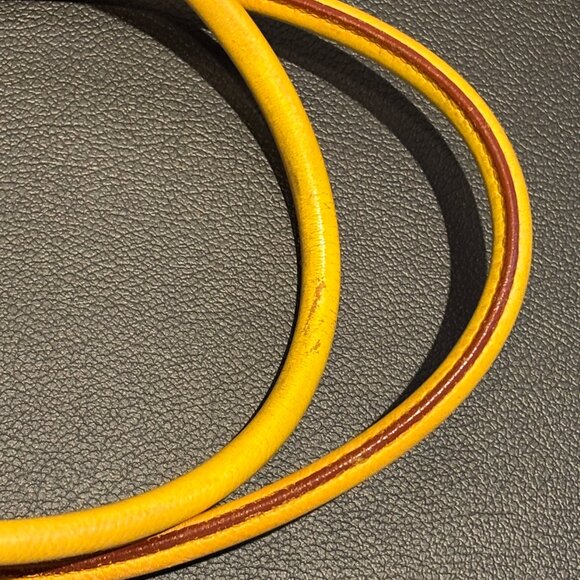 Excellent Condition Authentic HERMES Yellow Plume Bag 32 cm - Picture 13 of 14